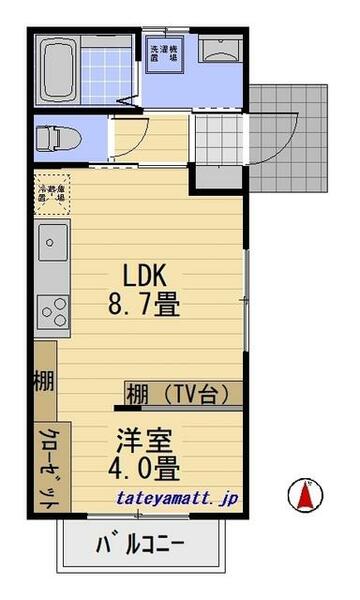 パーソンガレージⅡ｜千葉県館山市北条(賃貸アパート1LDK・1階・29.75㎡)の写真 その2