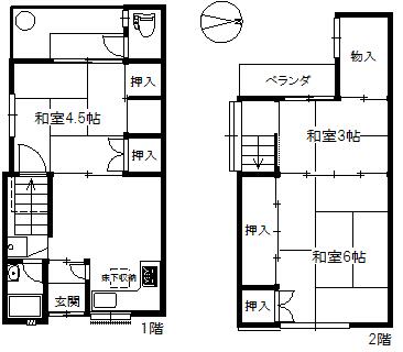 間取り：227100154317