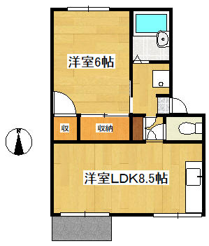 プレジール中村Ｂ棟 102｜大分県速見郡日出町大字川崎(賃貸アパート1LDK・1階・31.93㎡)の写真 その1