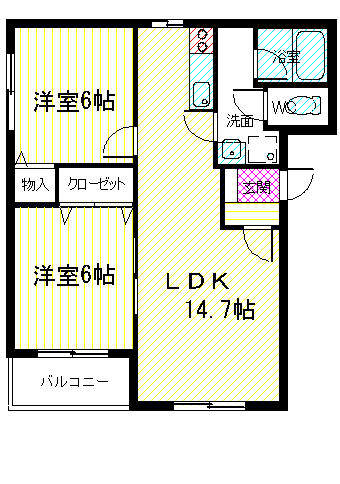 リーフリットⅡ 301｜岩手県一関市萩荘字脇田郷(賃貸マンション2LDK・2階・57.83㎡)の写真 その1