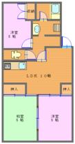 サウザンドＯＴＡ　Ｂ 403 ｜ 静岡県袋井市太田（賃貸マンション3LDK・4階・59.50㎡） その1