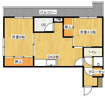 熊本県熊本市中央区南坪井町(賃貸マンション2DK・10階・39.02㎡)の写真 その1