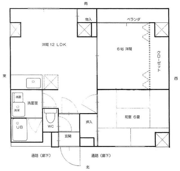 木野ビル 407｜石川県野々市市白山町(賃貸マンション2LDK・4階・55.53㎡)の写真 その1