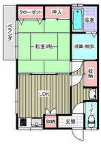 清孝荘 2F ｜ 千葉県鴨川市太海（賃貸アパート1DK・2階・44.71㎡） その2