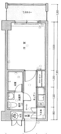 フォルム熊大前Ⅲ｜熊本県熊本市北区黒髪３丁目(賃貸マンション1K・6階・21.03㎡)の写真 その1