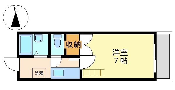 佐賀県佐賀市赤松町(賃貸アパート1K・1階・25.00㎡)の写真 その2