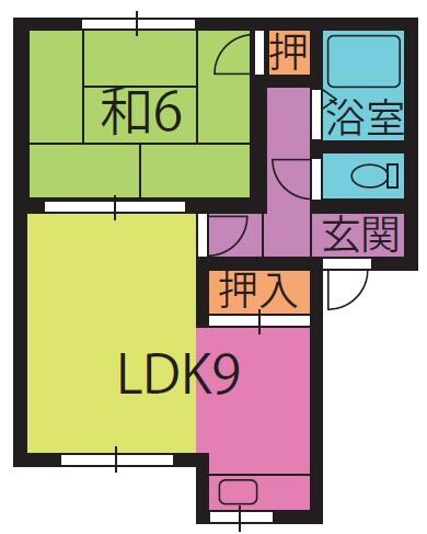 熊本県熊本市東区長嶺西２丁目(賃貸アパート1LDK・2階・35.00㎡)の写真 その2