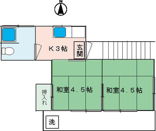 東大久保荘_間取り_1