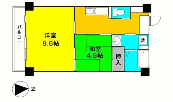 第十須賀ビル｜千葉県勝浦市沢倉(賃貸マンション2K・3階・41.84㎡)の写真 その1