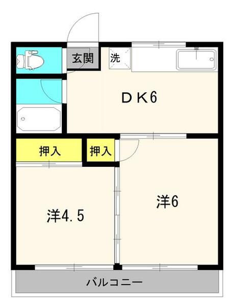 鹿児島県鹿児島市西陵５丁目(賃貸マンション2DK・2階・37.90㎡)の写真 その1