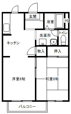 フレグランスビューB_間取り_0