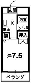 徳島県徳島市新浜町２丁目(賃貸マンション1K・2階・18.63㎡)の写真 その1