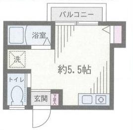 メゾン・ド・グリーン 102｜神奈川県横須賀市田戸台(賃貸アパート1R・1階・13.55㎡)の写真 その2