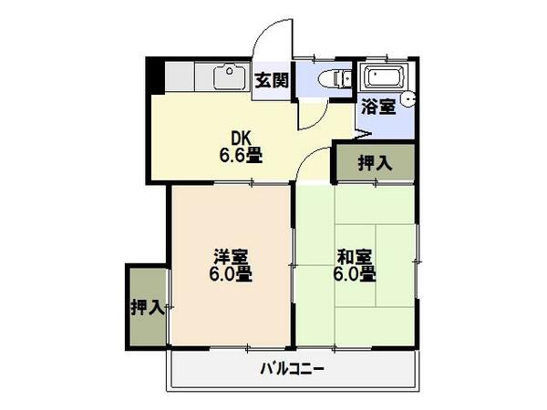第一マツキマンション 301｜千葉県船橋市習志野５丁目(賃貸アパート2DK・3階・37.67㎡)の写真 その1