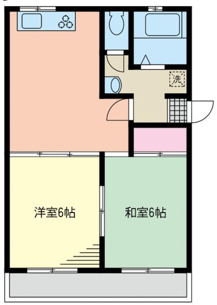 コーポ富士見台 302｜神奈川県大和市福田４丁目(賃貸マンション2DK・3階・43.00㎡)の写真 その1