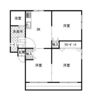 シティハイムドミールⅡ  ｜ 茨城県古河市鴻巣（賃貸アパート3DK・1階・50.80㎡） その2