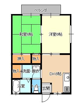 マーメゾン三峰Ⅱ 106｜宮城県気仙沼市松崎柳沢(賃貸アパート2DK・1階・39.74㎡)の写真 その1