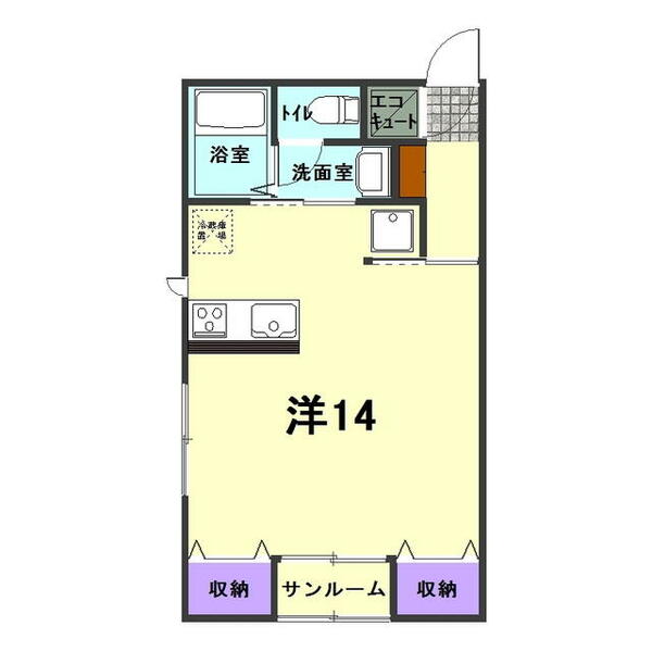 さくらハウス｜新潟県小千谷市大字桜町(賃貸アパート1R・1階・38.62㎡)の写真 その1