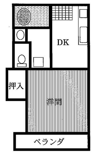 岐阜県恵那市長島町中野(賃貸アパート1DK・2階・32.00㎡)の写真 その2