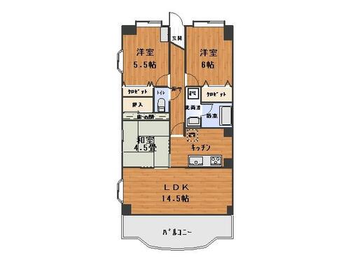 シャインパーク田村_間取り_0