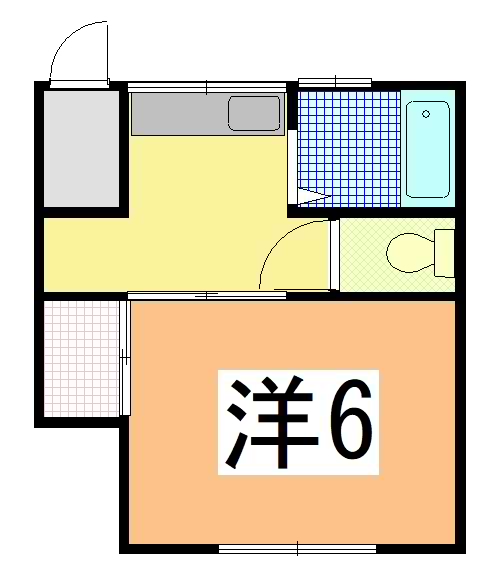 ブラウンハイツ｜宮城県仙台市宮城野区福田町３丁目(賃貸アパート1K・1階・19.80㎡)の写真 その2