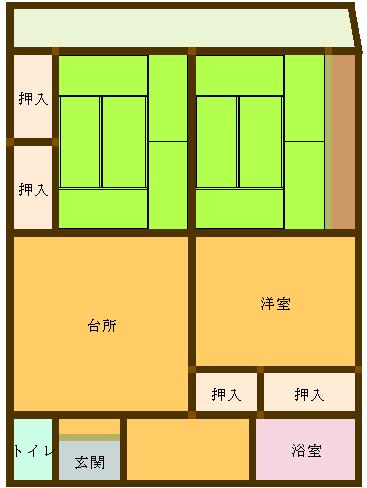 松村マンション｜熊本県八代市松崎町(賃貸アパート3DK・1階・55.44㎡)の写真 その2