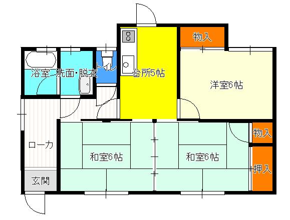 ハイツキクタ 103｜宮城県気仙沼市赤岩杉ノ沢(賃貸一戸建3K・--・47.20㎡)の写真 その1