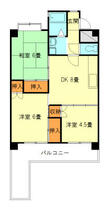 サンライズ美里 204 ｜ 愛知県豊田市美里４丁目（賃貸マンション3DK・2階・65.87㎡） その1