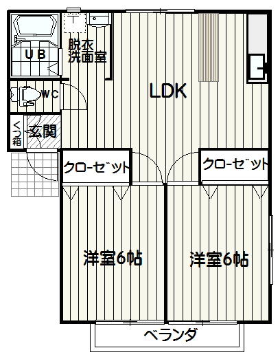 ソレーユ瓦屋 107｜熊本県人吉市瓦屋町(賃貸アパート2LDK・1階・49.67㎡)の写真 その2