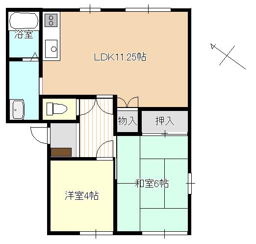 サンヴィレッヂＣ 203｜埼玉県さいたま市岩槻区仲町１丁目(賃貸アパート2LDK・2階・50.78㎡)の写真 その1