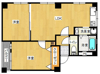 カーサフォルツァ 4D｜兵庫県神戸市中央区山本通５丁目(賃貸マンション2LDK・4階・52.89㎡)の写真 その1