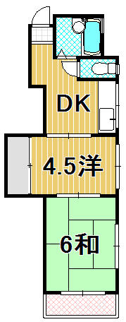 コーポ旭Ⅰ 301｜高知県高知市旭町１丁目(賃貸アパート2DK・3階・31.00㎡)の写真 その1