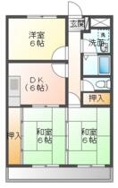 福島県白河市新白河１丁目（賃貸アパート3DK・2階・56.07㎡） その2