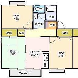 福島県いわき市常磐上湯長谷町五反田(賃貸アパート3DK・1階・57.57㎡)の写真 その1