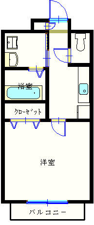 レクサス橋本 303｜神奈川県相模原市緑区西橋本２丁目(賃貸マンション1K・3階・25.97㎡)の写真 その2
