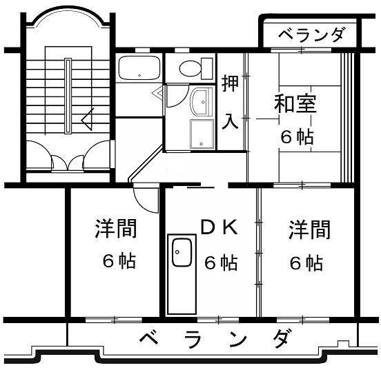 クラスターＳ 203｜静岡県富士宮市野中町(賃貸マンション3DK・2階・55.89㎡)の写真 その1