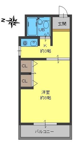 梶原ビル｜兵庫県神戸市東灘区北青木３丁目(賃貸マンション1K・3階・24.40㎡)の写真 その2