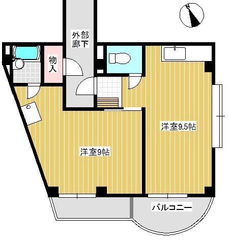 第１ライフビル 2｜兵庫県加古川市米田町平津(賃貸マンション1LDK・2階・45.74㎡)の写真 その2