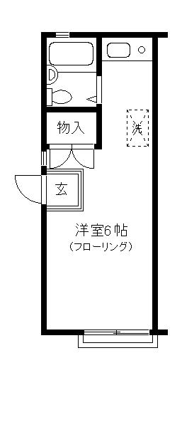 千葉県市川市東大和田２丁目(賃貸アパート1R・2階・19.83㎡)の写真 その1