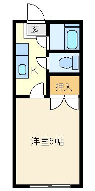 ホワイトハイツ 202｜宮城県仙台市太白区大野田１丁目(賃貸アパート1K・2階・19.05㎡)の写真 その1