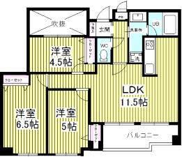 インシュランスビル１２｜千葉県柏市東１丁目(賃貸マンション3LDK・4階・69.53㎡)の写真 その1
