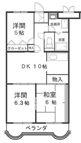 静岡県富士宮市西小泉町(賃貸マンション3DK・2階・60.79㎡)の写真 その1