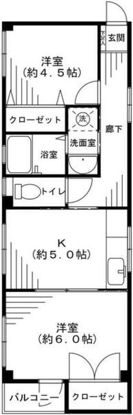 東京都江東区常盤２丁目(賃貸マンション2DK・3階・35.99㎡)の写真 その1