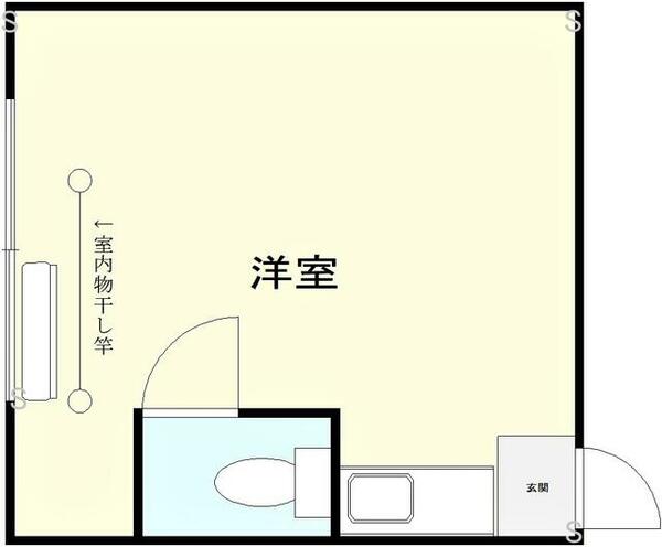 大木戸荘｜東京都新宿区四谷４丁目(賃貸アパート1R・2階・13.22㎡)の写真 その2