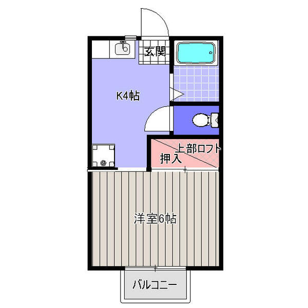 越路第１コーポナバタ 201｜宮城県仙台市太白区越路(賃貸アパート1K・2階・23.14㎡)の写真 その2