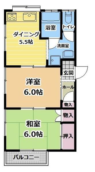 舞ハウス｜京都府舞鶴市字上安(賃貸アパート2DK・2階・41.40㎡)の写真 その2