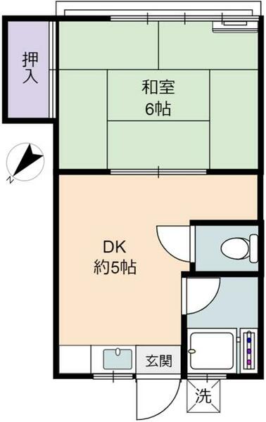 鈴木荘｜東京都北区赤羽西３丁目(賃貸アパート1DK・2階・23.10㎡)の写真 その1