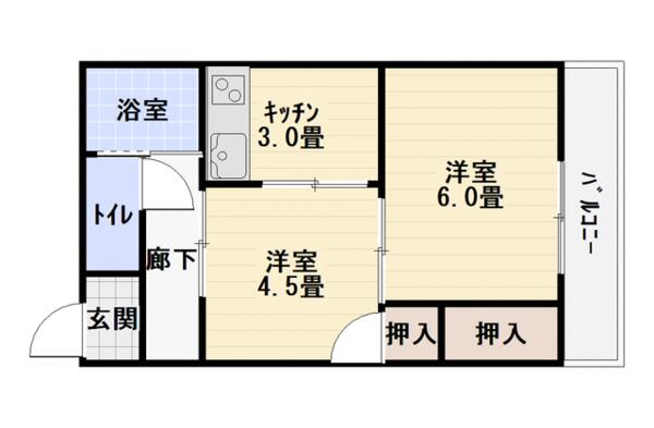 山口県周南市栄町１丁目(賃貸マンション1DK・3階・30.78㎡)の写真 その2