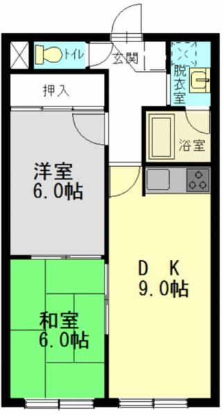 北海道旭川市大町一条８丁目(賃貸マンション2DK・1階・46.80㎡)の写真 その1