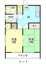 メゾンヤス 1-1 ｜ 山形県長井市新町（賃貸アパート2DK・1階・39.67㎡） その2